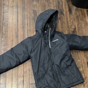 Columbia Black Hooded Jacket youth size medium
